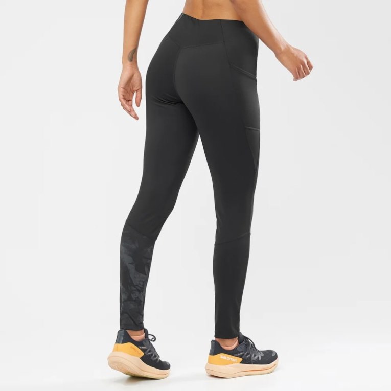 Calça Legging Salomon Cross Run 28'' Feminino Pretas | PT T39475